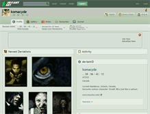 Tablet Screenshot of komacyde.deviantart.com