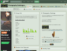 Tablet Screenshot of photographychallenge.deviantart.com