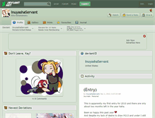 Tablet Screenshot of inuyashaservant.deviantart.com