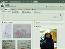 Tablet Screenshot of dx-101.deviantart.com