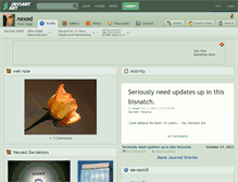Tablet Screenshot of nexed.deviantart.com