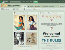 Tablet Screenshot of disney-heroines.deviantart.com