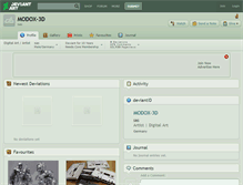 Tablet Screenshot of modox-3d.deviantart.com