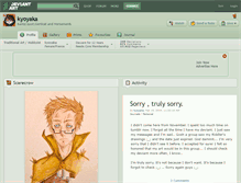 Tablet Screenshot of kyoyaka.deviantart.com