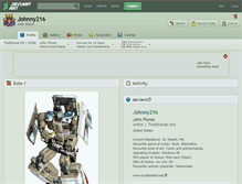 Tablet Screenshot of johnny216.deviantart.com
