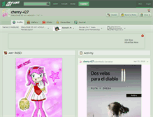 Tablet Screenshot of cherry-427.deviantart.com