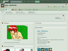 Tablet Screenshot of kyle---broflovksi.deviantart.com