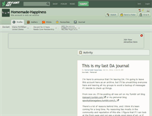 Tablet Screenshot of homemade-happiness.deviantart.com
