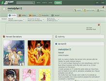 Tablet Screenshot of melodyfan12.deviantart.com