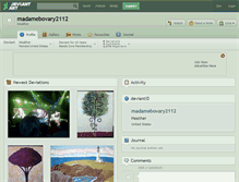 Tablet Screenshot of madamebovary2112.deviantart.com