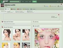 Tablet Screenshot of makeup-lucette.deviantart.com