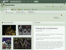 Tablet Screenshot of emerald-shine.deviantart.com