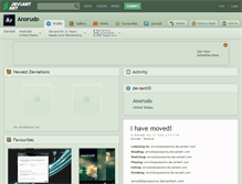 Tablet Screenshot of anorudo.deviantart.com