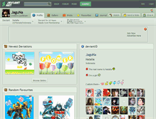Tablet Screenshot of jaguna.deviantart.com