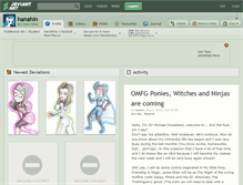 Tablet Screenshot of hanahin.deviantart.com