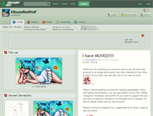 Tablet Screenshot of kitsuneredwolf.deviantart.com