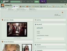 Tablet Screenshot of miriam70.deviantart.com