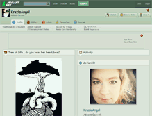 Tablet Screenshot of krazieangel.deviantart.com