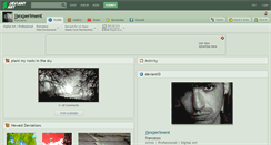 Desktop Screenshot of jjexperiment.deviantart.com