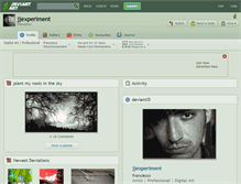 Tablet Screenshot of jjexperiment.deviantart.com