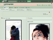 Tablet Screenshot of ladystrangenight.deviantart.com