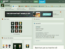 Tablet Screenshot of animari.deviantart.com