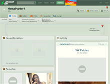 Tablet Screenshot of hentaihunter1.deviantart.com