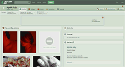 Desktop Screenshot of mysticjuly.deviantart.com