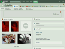 Tablet Screenshot of mysticjuly.deviantart.com