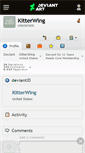 Mobile Screenshot of kitterwing.deviantart.com