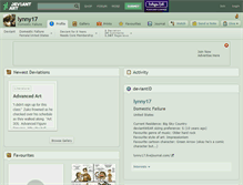 Tablet Screenshot of lynny17.deviantart.com