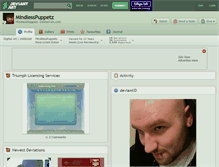Tablet Screenshot of mindlesspuppetz.deviantart.com