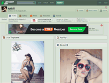 Tablet Screenshot of katkill.deviantart.com