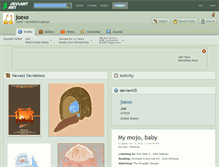 Tablet Screenshot of joexo.deviantart.com