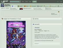 Tablet Screenshot of chyminy.deviantart.com