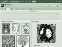 Tablet Screenshot of chrisoneill.deviantart.com