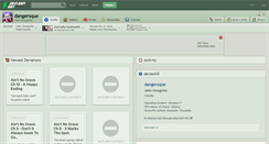 Desktop Screenshot of dangersque.deviantart.com