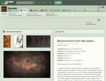 Tablet Screenshot of drawder.deviantart.com