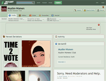 Tablet Screenshot of muslim-women.deviantart.com