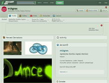 Tablet Screenshot of miagnes.deviantart.com