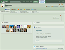 Tablet Screenshot of dogo-maus.deviantart.com