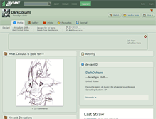 Tablet Screenshot of darkookami.deviantart.com