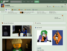 Tablet Screenshot of crypids.deviantart.com