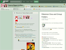 Tablet Screenshot of hoennshippersunite.deviantart.com