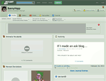 Tablet Screenshot of bunnyhopp.deviantart.com