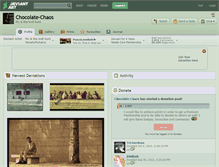 Tablet Screenshot of chocolate-chaos.deviantart.com