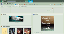 Desktop Screenshot of angel-of-apocalypse.deviantart.com