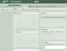 Tablet Screenshot of city-of-shadows.deviantart.com