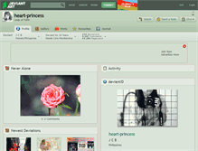 Tablet Screenshot of heart-princess.deviantart.com