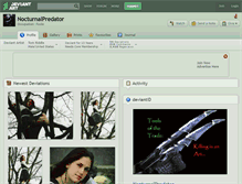 Tablet Screenshot of nocturnalpredator.deviantart.com